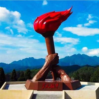 大型户外广场景观不锈钢火炬博鱼网页版 
