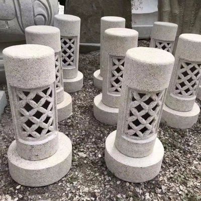 石灯，花岗岩园林石雕灯具