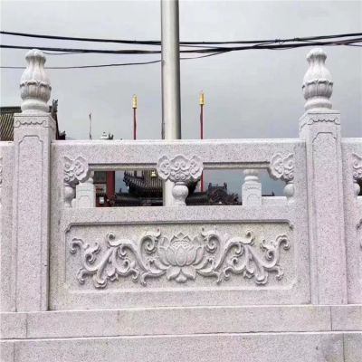 花岗岩大理石浮雕莲花户外河道栏杆栏板博鱼网页版
