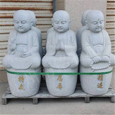 大理石石雕宗教寺庙小沙弥博鱼网页版