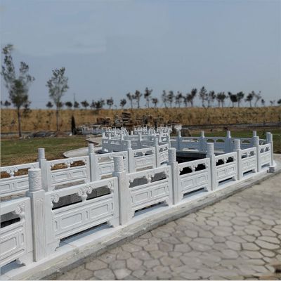 公园河道装饰汉白玉浮雕栏杆