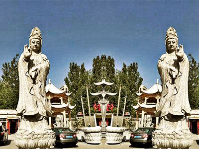 景区户外大型大理石石雕观音博鱼网页版