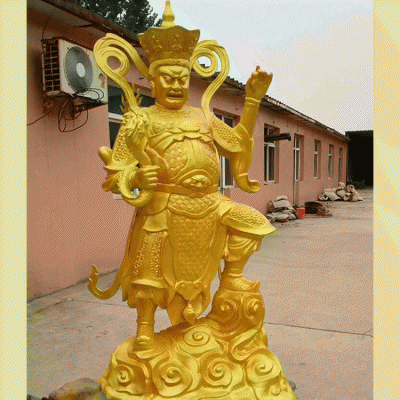 漆金四大天王菩萨像