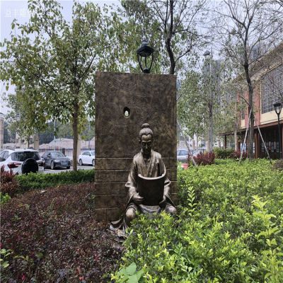 凿壁借光励志人物情景博鱼网页版，铜雕
