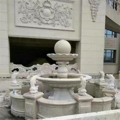 大理石石雕户外别墅小区风水球喷泉博鱼网页版