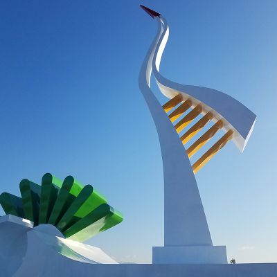 不锈钢抽象户外景观仙鹤博鱼网页版