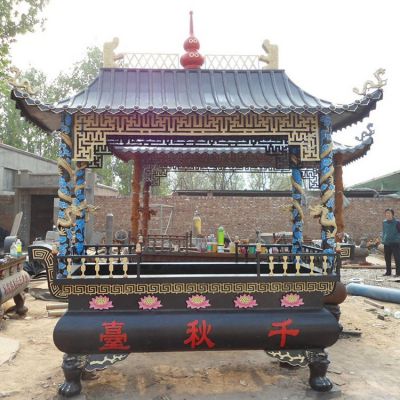 大型纯铜铸铁香 多层寺院寺庙烧香祈福香炉博鱼网页版