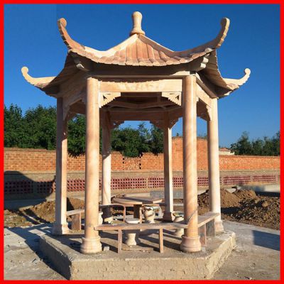 花园庭院摆放仿古建休息凉亭
