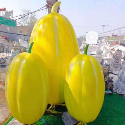 采摘园户外摆放玻璃钢喷漆仿真香瓜博鱼网页版