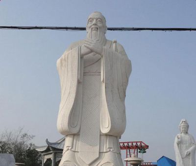 广场大型孔子汉白玉石博鱼网页版