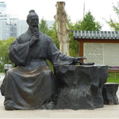 玻璃钢仿铜古代中医景观博鱼网页版