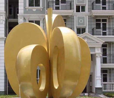 商业街玻璃钢抽象苹果博鱼网页版