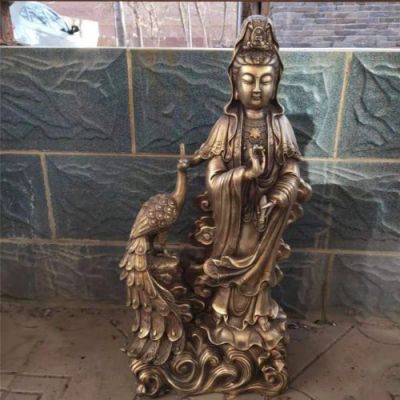 创意铜雕户外园林寺庙观音博鱼网页版