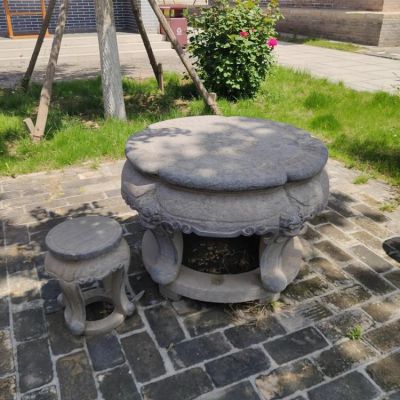 仿古做旧公园园林石雕桌椅博鱼网页版