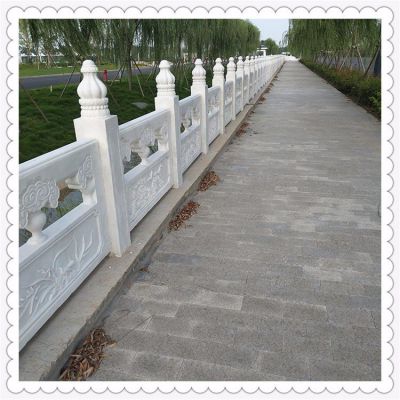 汉白玉石栏杆 石雕栏板河道护栏 博鱼网页版