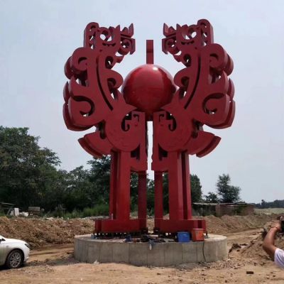 酒店装饰公园不锈钢大型博鱼网页版  园林景观城市商场户外摆件