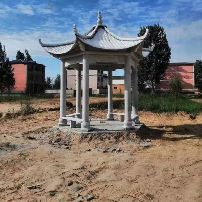 大理石石雕六角凉亭博鱼网页版