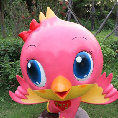 玻璃钢树脂童趣彩绘公园广场装饰品鸽子博鱼网页版