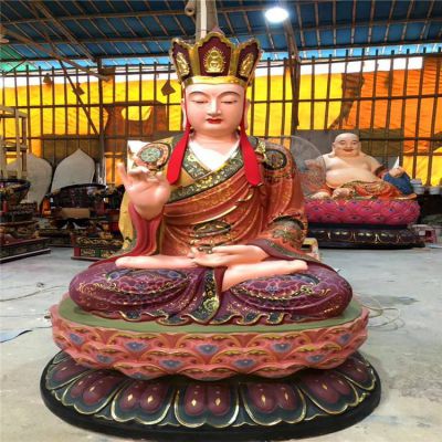 寺庙大型玻璃钢贴金创意地藏王博鱼网页版