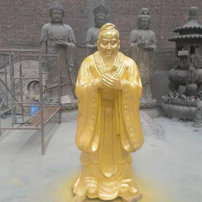 玻璃钢仿铜户外园林景观古代人物博鱼网页版