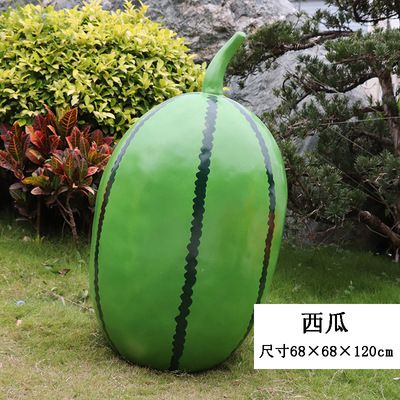 农场景观仿真植物假西瓜玻璃钢水果博鱼网页版模型摆件