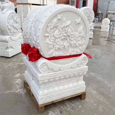 石雕门墩抱鼓石一对家用中式庭院抱鼓石博鱼网页版