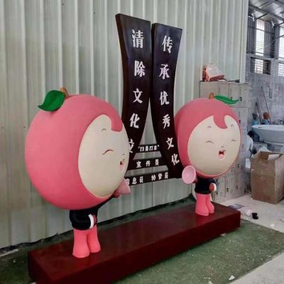 儿童乐园玻璃钢卡通公仔博鱼网页版