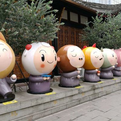 旅游景区摆放创意玻璃钢卡通彩绘十二生肖动物博鱼网页版