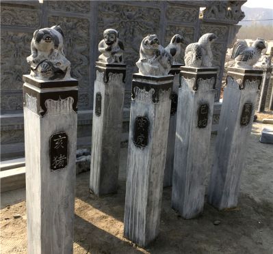 陵园门前摆放四神兽博鱼网页版摆件