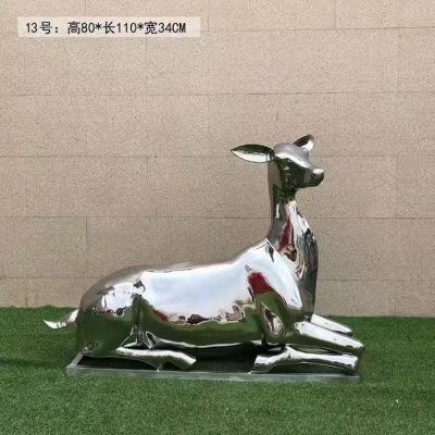 不锈钢镜面园林大型抽象鹿博鱼网页版