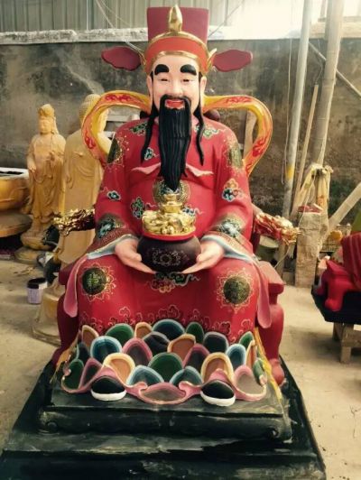 景区寺庙大型供奉神佛玻璃钢彩绘菩萨财神博鱼网页版