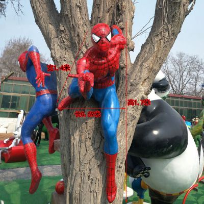玻璃钢蜘蛛侠卡通动漫人物博鱼网页版