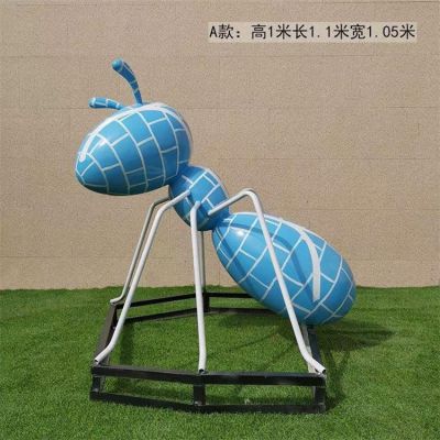 玻璃钢彩绘园林蚂蚁景观