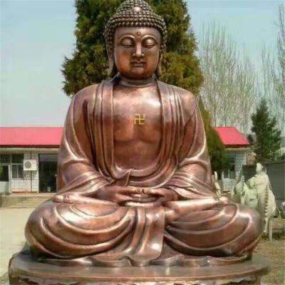大型景区景点铜雕释迦摩尼如来佛祖博鱼网页版