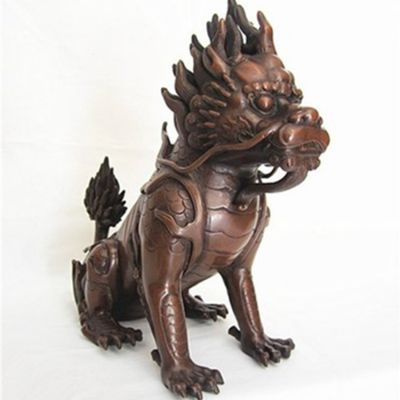 庭院不锈钢仿铜神兽景观装饰品麒麟博鱼网页版