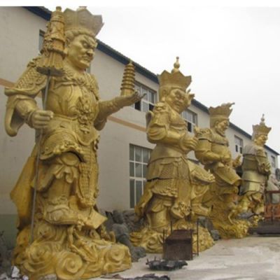 玻璃钢彩绘户外寺庙大型佛像四大天王博鱼网页版