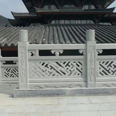 公园水景装饰青石浮雕石栏杆