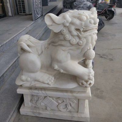 大理石石雕庭院门口狮子博鱼网页版