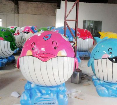 商厦美陈装饰品摆件玻璃钢抽象动物博鱼网页版