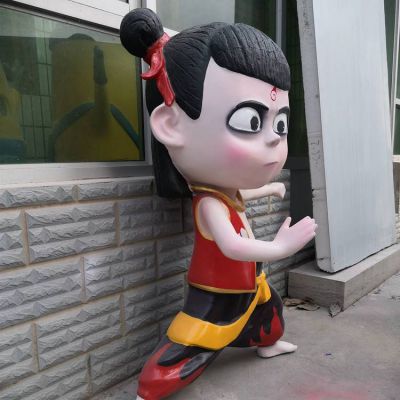 电影魔童降世动漫人物玻璃钢彩绘卡通哪吒博鱼网页版