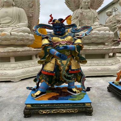 玻璃钢彩绘大型景观人物十二神将博鱼网页版