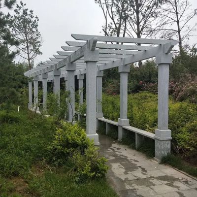 大理石花架,公园过道花架子