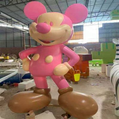 游乐场玻璃钢卡通彩绘美陈摆件米老鼠博鱼网页版