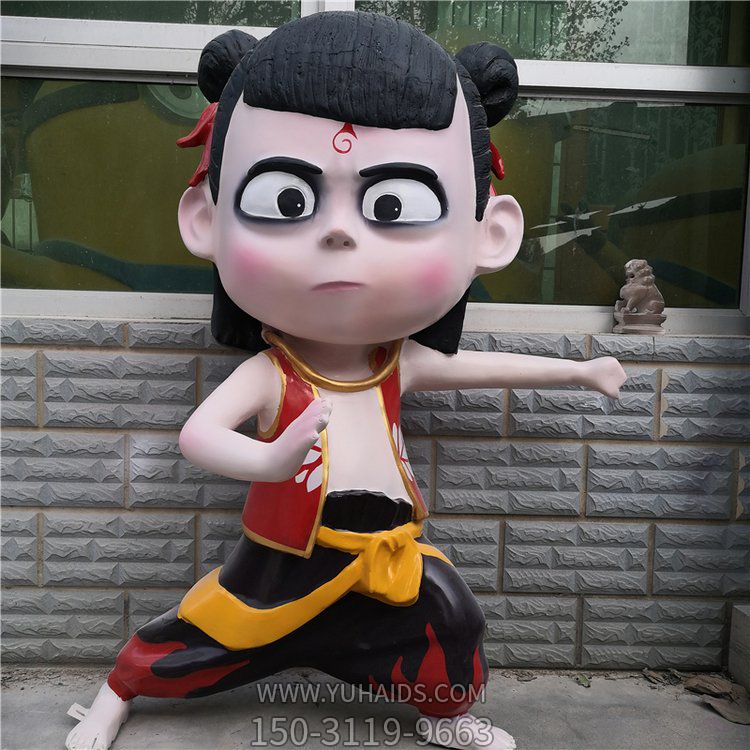 电影院玻璃钢彩绘户外园林景观哪吒博鱼网页版