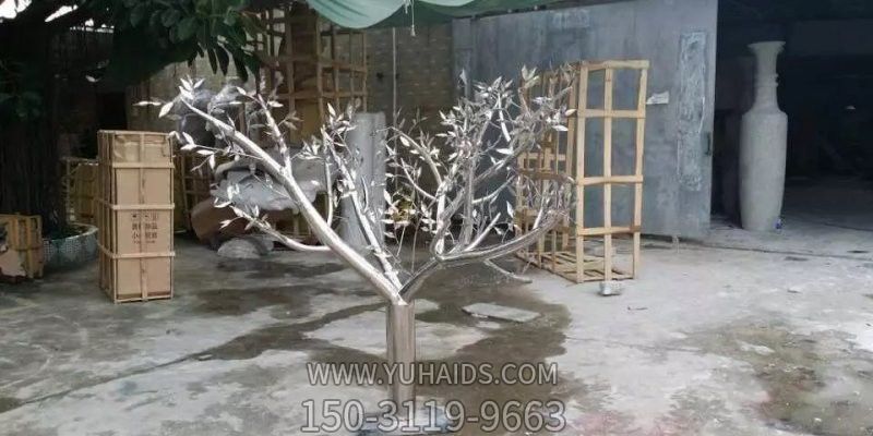 不锈钢公园抽象小树博鱼网页版