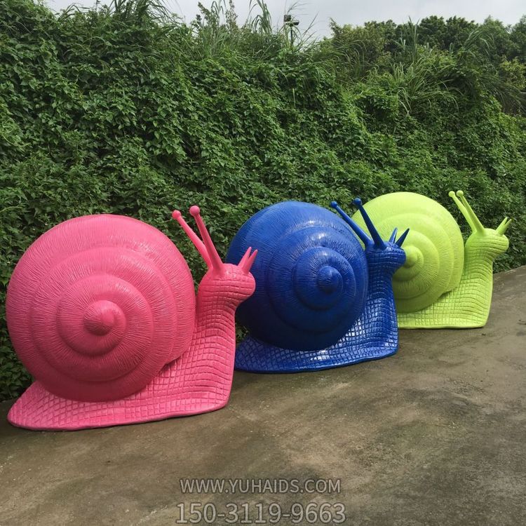 游乐场玻璃钢卡通大型蜗牛博鱼网页版