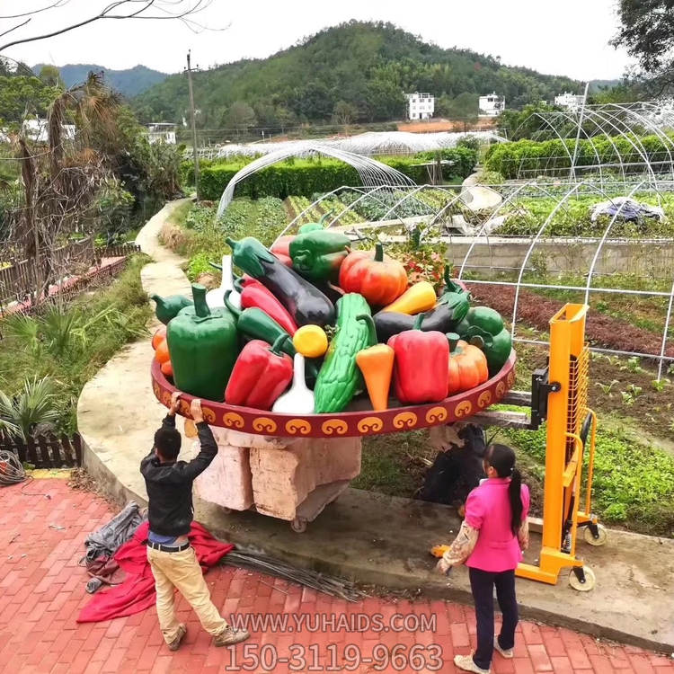 农场大型玻璃钢仿真彩绘蔬菜蔬菜景观博鱼网页版