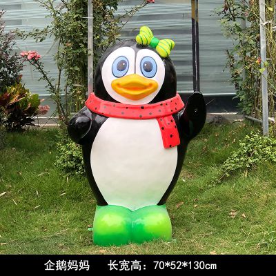 路边玻璃钢创意幼儿企鹅博鱼网页版