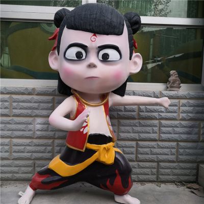 电影院玻璃钢彩绘户外园林景观哪吒博鱼网页版