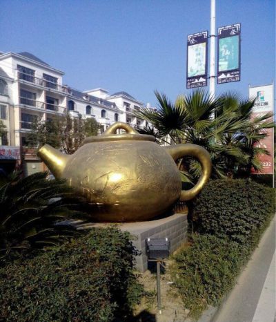 街道创意不锈钢喷金烤漆天壶博鱼网页版